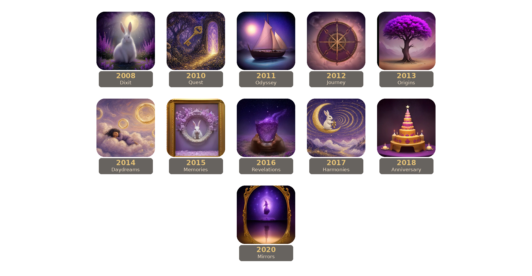 Dixit release timeline.