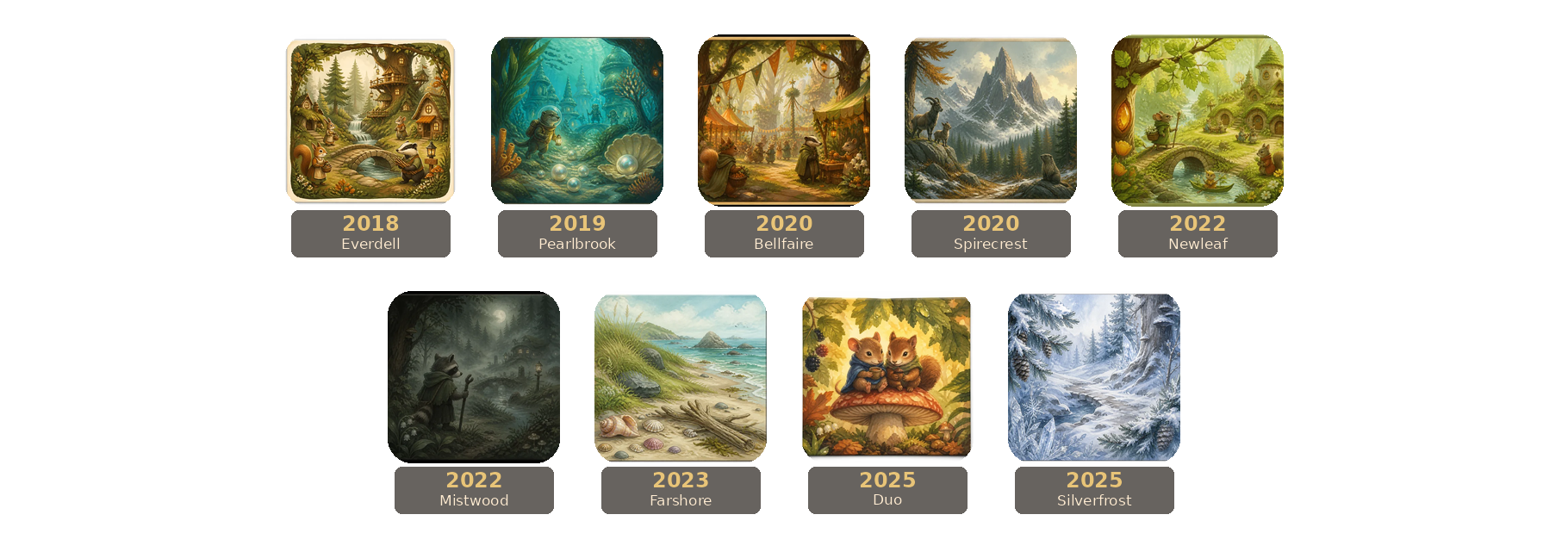 Everdell release timeline.