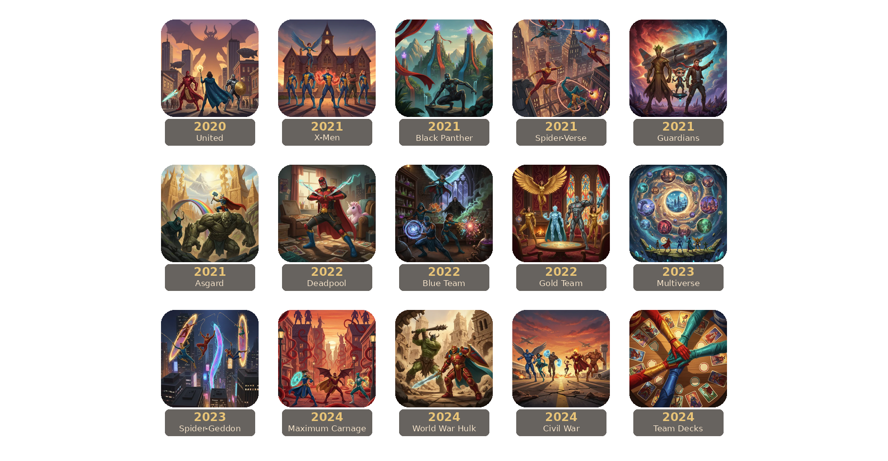 Marvel United release timeline.