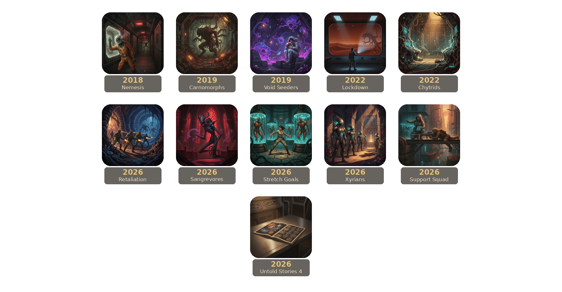 Nemesis release timeline.