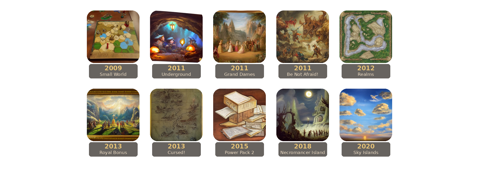 Small World release timeline.